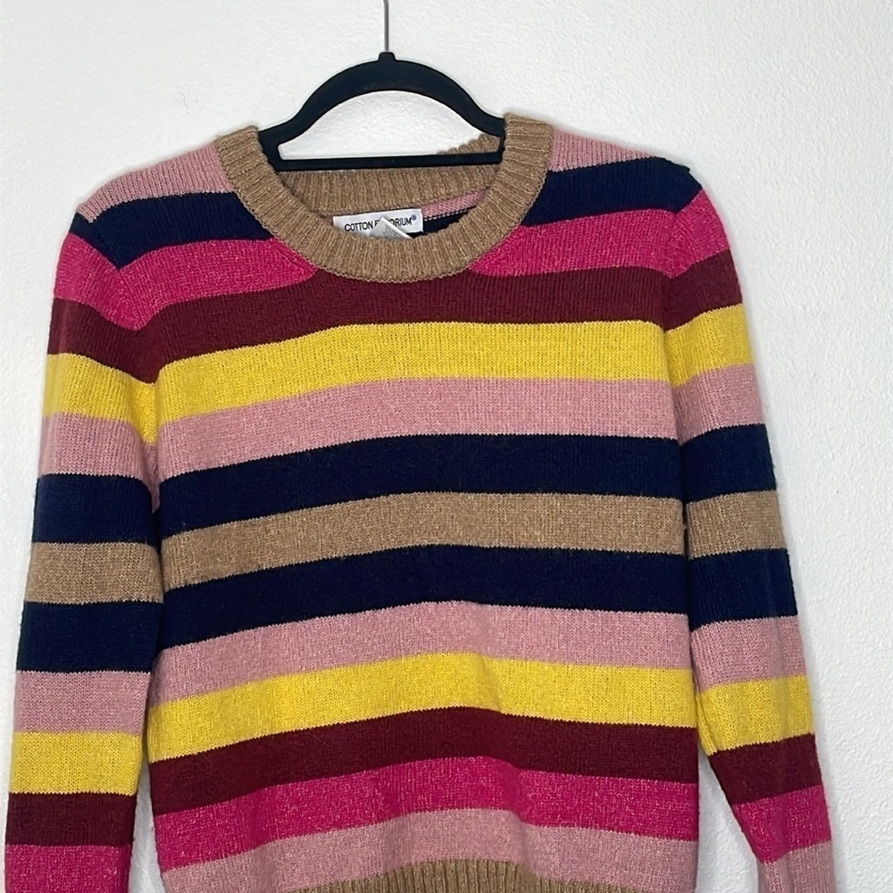 Cotton Emporium Striped Multicolor Sweater - Picture 2 of 8